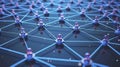 A network of connected blocks forming a continuously expanding structure of information