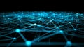 Network Connection: Abstract Technology Background, Cyber Security Mesh, Blockchain Nodes, Data Transmission, Neural Network, Royalty Free Stock Photo
