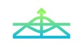 Network Connection Icon, Data Flow and Interlinking System, vector design Generative AI Royalty Free Stock Photo