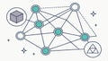 Network connection icons, technology communication vector design Generative AI Royalty Free Stock Photo