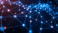 Network connection lines, digital technology, data flow, abstract tech, Stock Photo, Generative AI Royalty Free Stock Photo