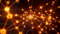Network connection lines, technology background, digital data, abstract, Stock Photo, Generative AI Royalty Free Stock Photo