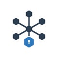 Network Connection Security Icon Royalty Free Stock Photo