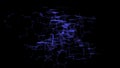 Network connection sructure. Abstract futuristic background with points and lines. Big data visualisation. 3D rendering Royalty Free Stock Photo