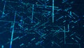 Network connection structure. Abstract digital background. Big data visualization. Technological background. 3d rendering Royalty Free Stock Photo