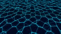 Network connection structure. Abstract technology background. Science background. Big data digital background. 3d rendering Royalty Free Stock Photo