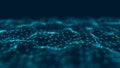 Network connection structure. Abstract technology background. Science background. Big data digital background. 3d rendering Royalty Free Stock Photo