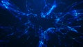 Network connection structure. Big data. Connecting points and lines. Abstract technology background. Plexus effect. 3d Royalty Free Stock Photo