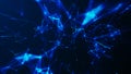 Network connection structure. Big data. Connecting points and lines. Abstract technology background. Plexus effect. 3d Royalty Free Stock Photo