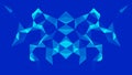 Network connection structure. Futuristic background made of triangles. Connecting dots and lines. Abstract technology Royalty Free Stock Photo