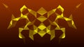 Network connection structure. Futuristic background made of triangles. Connecting dots and lines. Abstract technology Royalty Free Stock Photo