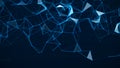 Network connection technology. Abstract background. Digital futuristic backdrop. Big data visualisation. 3D rendering Royalty Free Stock Photo