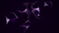Network connection technology. Abstract background. Digital futuristic backdrop. Big data visualization. 3D rendering Royalty Free Stock Photo