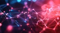 Network connection visualizing digital data communication technology Royalty Free Stock Photo