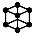 Network Connections Glyph Style vector icon which can easily modify or edit