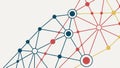 Network Connections Pattern, Data and Global Communication, vector design Generative AI Royalty Free Stock Photo