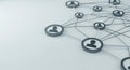 Network Connections, Social Media, Business Partnership, Communication Concept Royalty Free Stock Photo