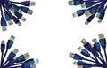 Network Connectors Background Royalty Free Stock Photo