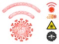 Network Coronavirus Distribution Vector Mesh