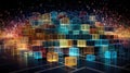 network data cube Royalty Free Stock Photo