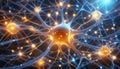 Network and data net system abstract background. Structure and connection. Generative ai Royalty Free Stock Photo