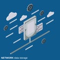 Network data storage vector concept Royalty Free Stock Photo