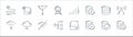 network and database line icons. linear set. quality vector line set such as database, database, conection, internet, antenna,