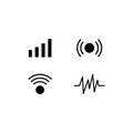 network device icon vector icon in flat Royalty Free Stock Photo