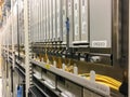 Network equipment racks Royalty Free Stock Photo