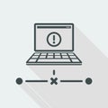 Network error - Flat minimal icon Royalty Free Stock Photo