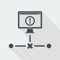 Network error - Flat minimal icon Royalty Free Stock Photo