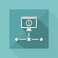 Network error - Flat minimal icon Royalty Free Stock Photo