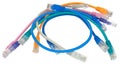 Network Ethernet Cable Over White Royalty Free Stock Photo