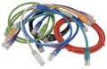 Network Ethernet Cable Over White Royalty Free Stock Photo