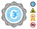 Network Euro Quality Seal Vector Mesh
