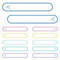 Network file system icons in rounded color menu buttons