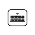 Network firewall icon symbol for internet security protection defense Royalty Free Stock Photo