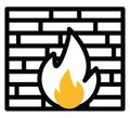 Network firewall, icon