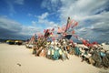 Network fishing on the beach and boats 7