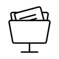 Network folder Isolated Vector icon which can easily modify or edit Royalty Free Stock Photo