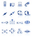 Network icons Royalty Free Stock Photo