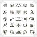 Network icons set