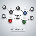 Network Infographic Design Royalty Free Stock Photo