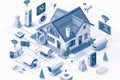 Network infrastructure control in security concepts adapts room environments, utilizing versatile network commands for practical s