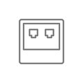 Network input line icon.