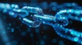 A network of interconnected data blocks forming an unbreakable chain ensuring secure and transparent transactions Royalty Free Stock Photo