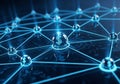 Background enhances the luminescent effect, emphasizing connectivity and Royalty Free Stock Photo
