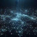 A network of interconnected points or nodes, which are linked by lines to form a complex web Royalty Free Stock Photo