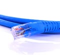 Network internet cable isolated on white background Royalty Free Stock Photo