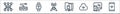 network line icons. linear set. quality vector line set such as smartphone, pair, wifi, folder, antenna, smartwatch, plug and